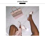 Popular High Heels Square Toe Sandals