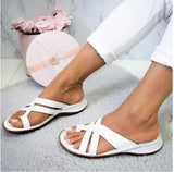 Women's Summer Open Toe PU Leather Comfy Sandals