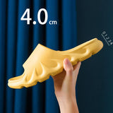 Thick bottom Beach Bath Soft Flame shape Slippers