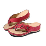 Summer Women Retro Flowers Sandals