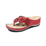 Summer Women Retro Flowers Sandals