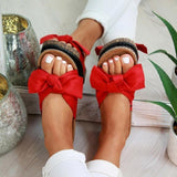 Women's Casual Bowknot Flat Slippers