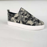 Women's Round Toe Camouflage Canvas Casual Sneakers