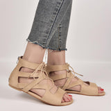 Roman Woven Lace-up Women's Sandals