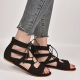 Roman Woven Lace-up Women's Sandals