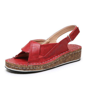 Flat Velcro Fish Mouth Flat Heel Women's Sandals