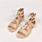 Roman Woven Lace-up Women's Sandals