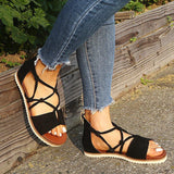 Roman Back Zipper Dress Sandals