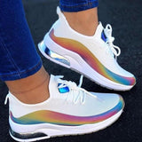 Women's Breathable Knitted Mesh Air-Cushion Casual Sneakers