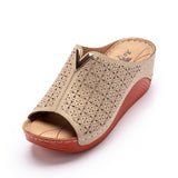 Summer New Style Fish Mouth Platform Ladies Wedge Sandals