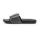 Women Flashing Diamond Flat Sandals