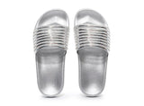 Women Flashing Diamond Flat Sandals