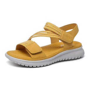 Women's Simple And Light Sporty Wedge Heel Elastic Sandals