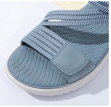 Women's Simple And Light Sporty Wedge Heel Elastic Sandals