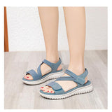 Women's Simple And Light Sporty Wedge Heel Elastic Sandals