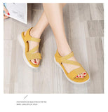Women's Simple And Light Sporty Wedge Heel Elastic Sandals