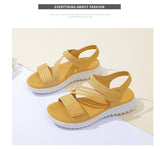 Women's Simple And Light Sporty Wedge Heel Elastic Sandals