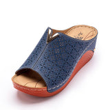 Summer New Style Fish Mouth Platform Ladies Wedge Sandals