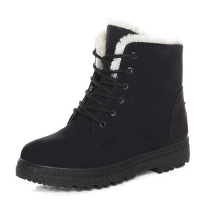 Women's Velvet Warm Snow High-top Boots