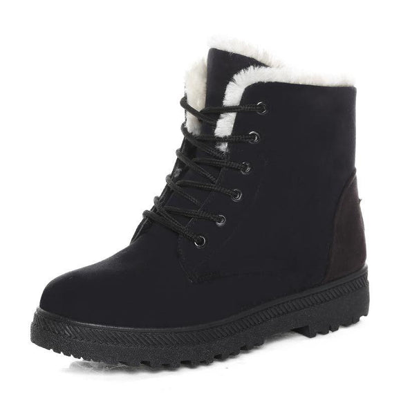 Women's Velvet Warm Snow High-top Boots