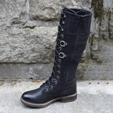 Women’s Retro Casual Lace Up All-Match Comfortable Boots