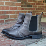 Women's Retro Chelsea Boot Comfy Low Heel Leather Booties