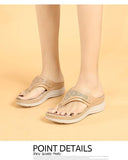 2021 Flip-toe Hollow Women's Wedge Heel Comfortable Sandals