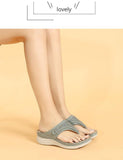2021 Flip-toe Hollow Women's Wedge Heel Comfortable Sandals