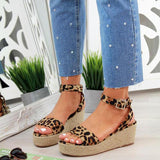 Roman Buckle Platform Dress Sandals