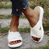 Summer Beach Slope With Cross Women Sandals