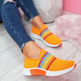 Women's Mesh Colorful Knitted Sneakers