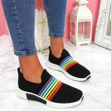 Women's Mesh Colorful Knitted Sneakers