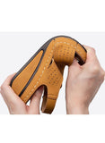 2021 SummerSandals Women's Wedge Heel Thick-soled Velcro Hollow