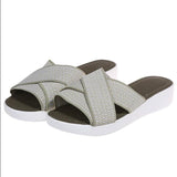 Summer Beach Slope With Cross Women Sandals