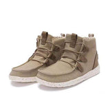 Casual Canvas Ankle Flat Boots