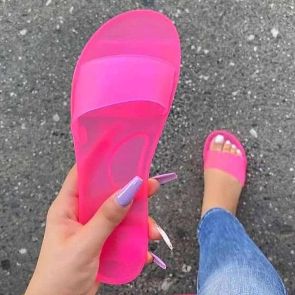 Fashion Crystal Jelly Women Slippers Sandals