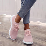 Women's Hollow-out Flats Cloth Flat Heel Sneakers