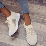 Women's Hollow-out Flats Cloth Flat Heel Sneakers