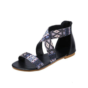 Beach Flat Shoes With Bohemian Ethnic Style
