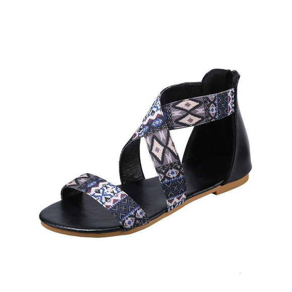 Beach Flat Shoes With Bohemian Ethnic Style