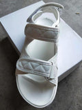 Mid-heel Soft-soled Velcro Sandals Women Beach Sandals
