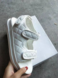 Mid-heel Soft-soled Velcro Sandals Women Beach Sandals