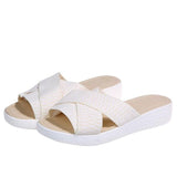 Summer Beach Slope With Cross Women Sandals