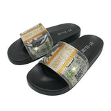 Fashionable Dollar Flat Sandals And Slippers With Rhinestones For Women