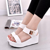 Summer Fashion Sponge Cake Platform Slope With Women's Sandals