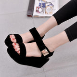 Summer Fashion Sponge Cake Platform Slope With Women's Sandals