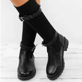 Women's Vintage Round Toe Cotton Boots