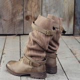Women's Vintage Round Toe Cotton Boots