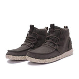 Casual Canvas Ankle Flat Boots