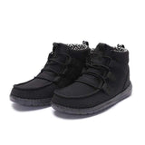 Casual Canvas Ankle Flat Boots